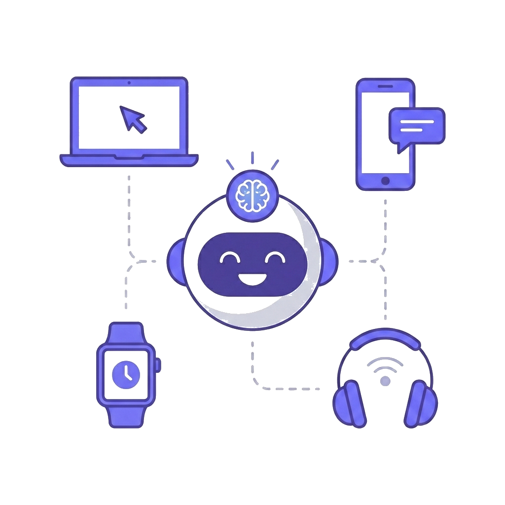 Ilustración del asistente EasyChoose recomendando tecnología según uso y presupuesto